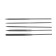Set of Nadphyli scrap, metal handles, 60 x 140 x 3 mm, 5 pcs.