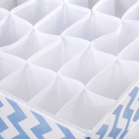 Sigzag -Sigzag Orgasiser, 24 departments, 32 × 32 × 12 cm, blue color-4