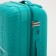 Middle suitcase 24 ", lightning department, code castle, 4 wheels, turquoise color