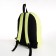 Young backpack from textiles on lightning, external pocket, lemon color