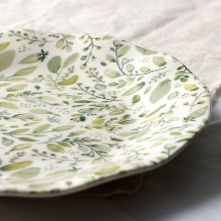 Ceramic plate "Summer Day", 21.5 cm, white color-3