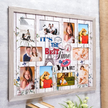 Photo frame MDF "Best Time" in 10 photos 61x52 cm.