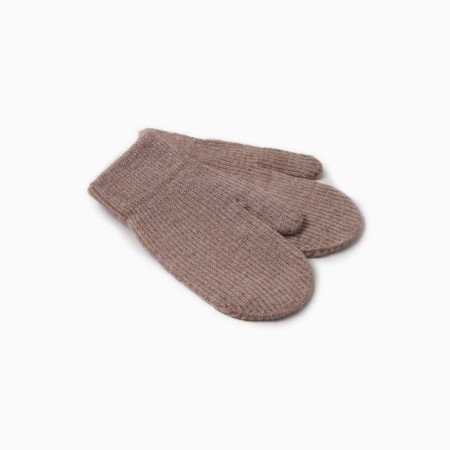 Baby mittens minku, brown color, 18 cm-1