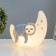 Spinker "Ladier" LED from batteries white-gray 8.5x19x18.5 cm Risalux