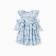 Dress for girls, blue color/hydrangea, height 116 cm