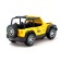 The jeep machine, doors, light and sound open, works from batteries, mixtures
