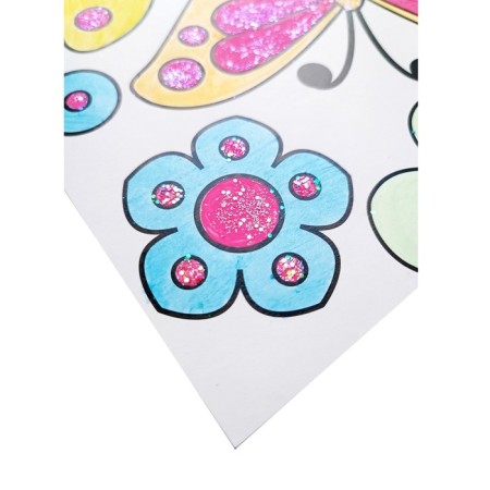 Set for creativity. Coloring with sparkles "Butterflies"-4