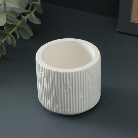 Kashpo - Climb "Line" 8x6cm, white-2