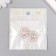 Decor for creativity Metal "Medallion Patal" light pink crystal 2.6x2.4 cm