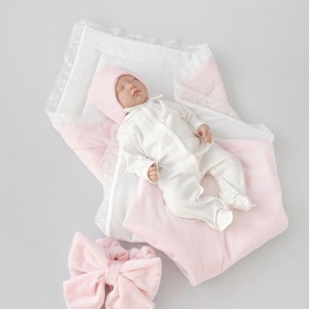 Set for discharge Demi-season Kinderlitto Provence, 5 objects, height 50-56 cm, pink color
