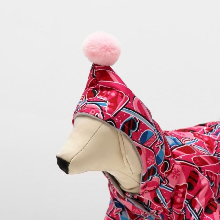 Zimovye jumpsuit for animals "Tandem", XL (DS 32-34, Osh 32, OG 40-44 cm), mix-3