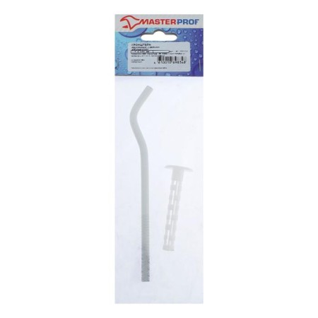 Masterprof radiator bracket, universal, with dowel, 7x180 mm, round, white