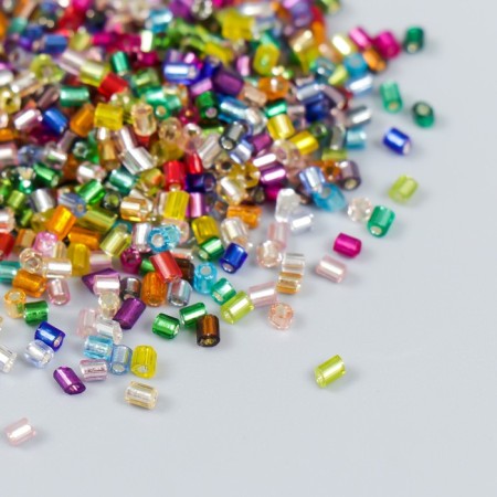 Glass beads 12/0 "cylinder. Multi -colored" 10 g-1