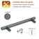 CAPPIO-reiling pen, m/o 128 mm, gray color
