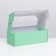 Self -charged box, with a window, mint, 16 x 35 x 12 cm mix