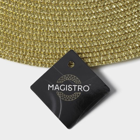 Serving napkin on the Glori Magistro table, d = 38 cm, color gold-3