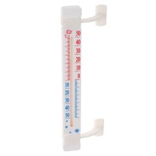 Thermometer, street, window, on Velcro, white