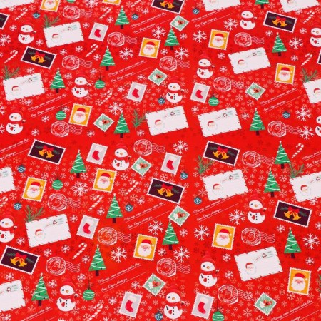 Glossy packaging paper "Christmas gifts", bilateral, 70 x 100 cm-3