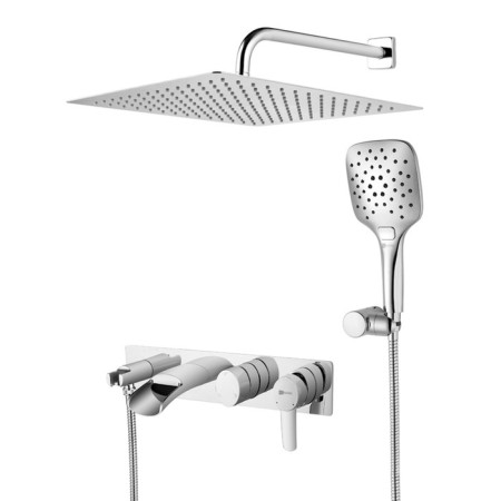 Lemark Atlantiss LM3225C bath mixer, single -leaf, tropical shower, built -in, chrome 9037