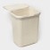 Babel basket with a lid, 60 l, 34 × 44 × 56 cm, ivory color