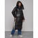 Coat insulated winter female, size 44, black color