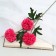 Artificial flowers "Georgin Sharovid" 7x60 cm, dark pink