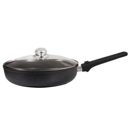 Deep pan-LORDOM pan, removable handle Soft-Touch, with a lid, D = 24 cm-3