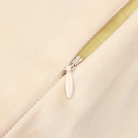 A set of decorative pillowcases Ethel with tassels, milk color, 45x45 cm - 2 pcs, polyester, velor-2