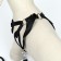 A set with a soft harness and a bow "feathers", size M, leash 120 x 1.5 cm, og 28-46 cm