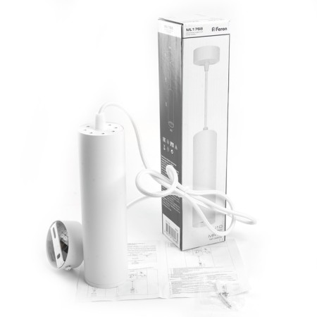 Ceiling light Feron ML1768, IP20, GU10, 35 W, 55x55x200 mm, white color-4