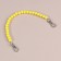 Handle for bag, beads, d = 10 mm, 30 cm, yellow color