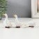 Polystone souvenir "White geese on a walk" set of 3 pcs 5.4x5x4 cm