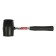 Kiyanka scrap, metal rubberized handle, black rubber, 700 g