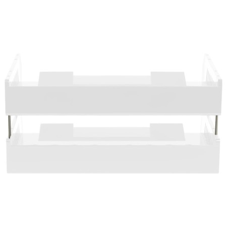 A set of paper trays is horizontal sity, set 2 pieces, on metal rods, white-2