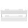 A set of paper trays is horizontal sity, set 2 pieces, on metal rods, white