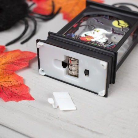 LED figure "Ghost Lantern" 7 × 12.5 × 4 cm, plastic, batteries AG13x3, glow warm white-2