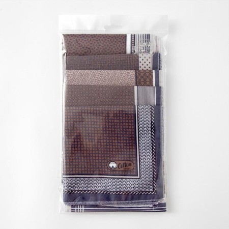Men's nasal male Ethel "Sergio" 30*30 cm, (set 12 pcs,) cv. Violet, Fig. Mix-7