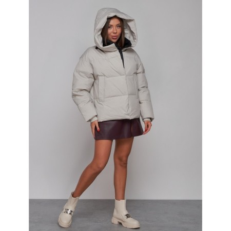 Winter jacket, size 44, light-gray color-5