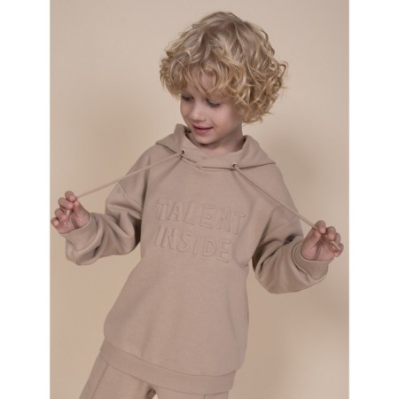 Sweatshirt for boys, height 128 cm, sandy color-6
