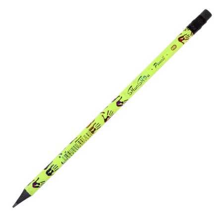 Pencil Blackographic hardness of the NV "Hands" with an eraser, sharpened, round, mix-4