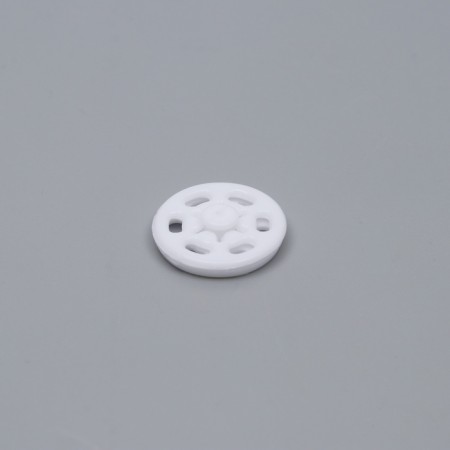 The buttons are sewing, decorative, d = 15 mm, 10 pcs, white color-2