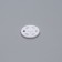 The buttons are sewing, decorative, d = 15 mm, 10 pcs, white color