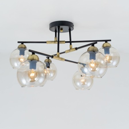 Ceiling chandelier "Henri" E14 6x60 watts-12