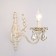 Bra Elisha 60W E14 white with gold