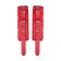 Handcuffs Anonymo, PU Skin, 27 cm, red color