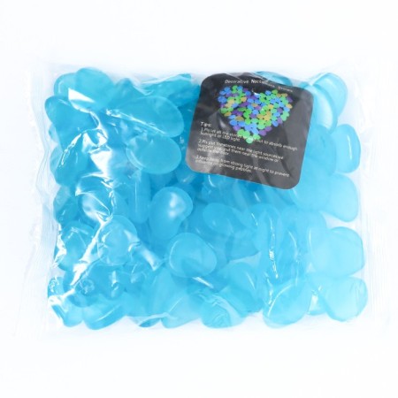 Interior decor, 100 pcs, luminous, 20 x 30 mm, blue-3