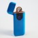 Electronic lighter, spiral, sensor, USB, blue, 7.9 x 3.1 cm