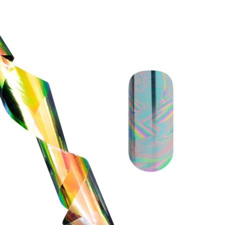Foil translated for casting in Pole Bank, holographic waves