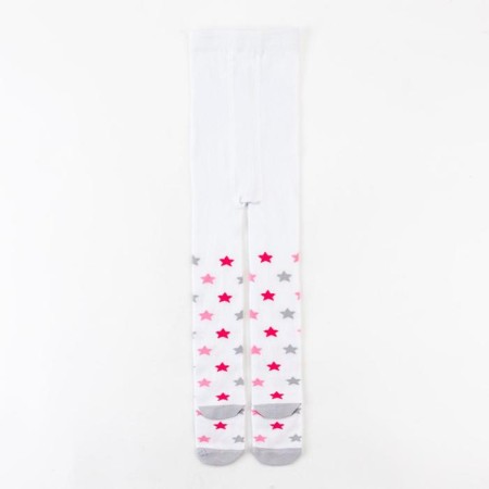 Pantyhose baby kaftan "Stars" 104-110 cm, white color-2