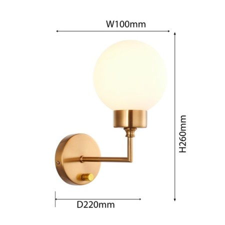 NEWFangLLED wall lamp 100 mm, 220 mm, E14-2